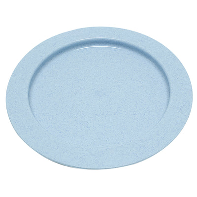 Inner lip plate, plastic, blue , 9"