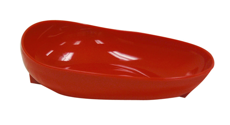 Non-skid scoop dish, red 