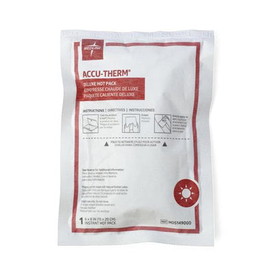 Medline Industries Inc Pack Hot Deluxe Nonwoven Instant Disposable Red 6.75x9" 24/Ca - MDS149000