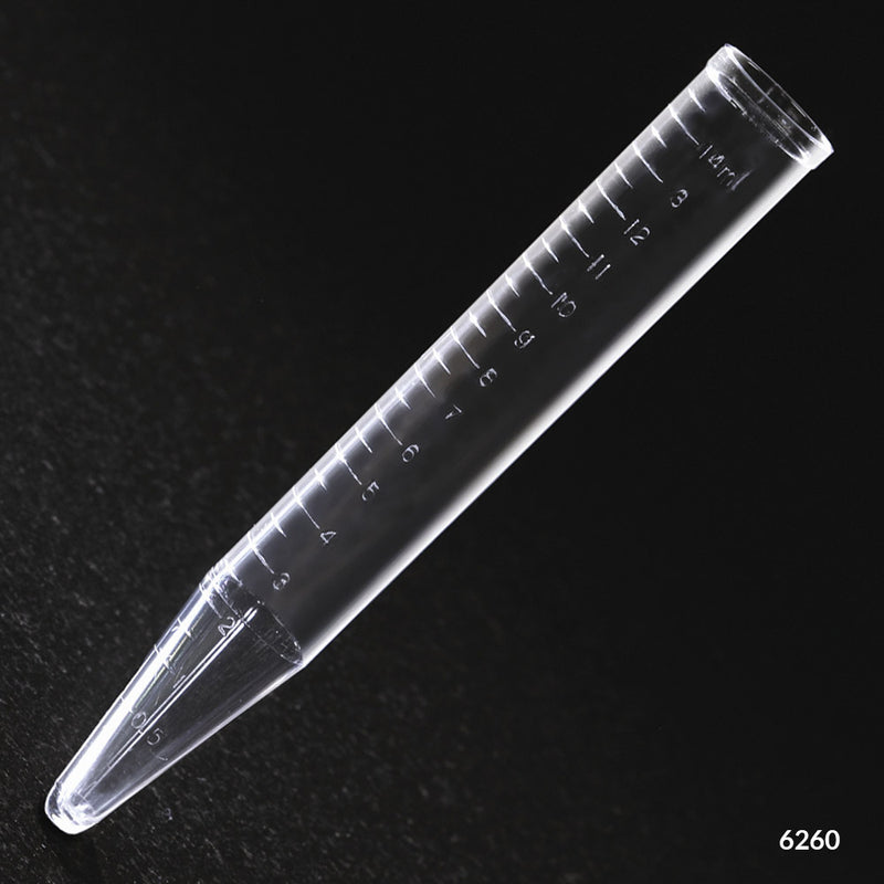 Globe Scientific Centrifuge Tube, 15mL, PS, Molded Graduations, Bulk