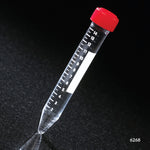 Globe Scientific Centrifuge Tube, 15mL, with Separate Red Screw Cap, PP and  PS, Printed Graduations