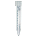 Globe Scientific Centrifuge Tube, 10mL, with Separate Natural Screw Cap, PP, Printed Graduations, 500 of bag, 2 Bags of Case - GS-6292