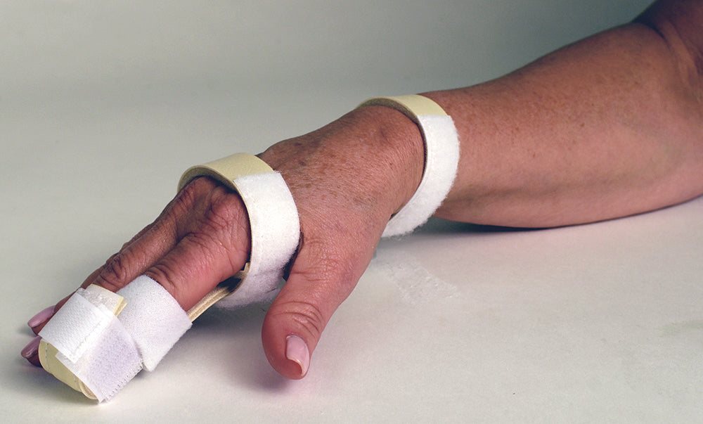 BIRD & CORNIN DELUXE FOAM FINGER SPLINT WITH HOOK AND LOOP CLOSURE