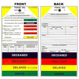 Firefighter's Bookstore Triage Tag DMS Medical All Risk Each - 8999