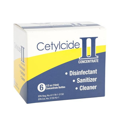 Cetylite Industries Inc Disinfectant Concentrate Cetylcide II Refill Kit Lemon 15 mL 6/Bx - 158