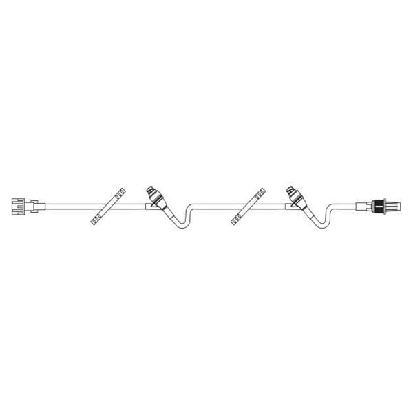 Baxter Healthcare IV Extension Set 20" Male Luer Lock Adapter/Retractable Collar 48/Ca - 2C8606