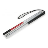 Graham Cane Blind Aluminum 41" White/Red Adult Each - Field/Everest &Jennings - 5960