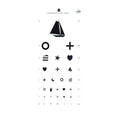 Graham Chart Vision Snellen Letters 22x11" Each - Field/Everest &Jennings - 1243