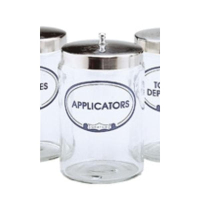Graham Jar Sundry Clear Flint Glass With Cover Each - Field/Everest &Jennings - 3454A A