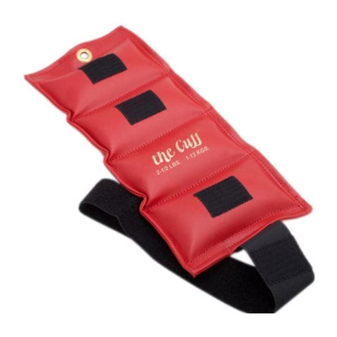 Fabrication Enterprises Cuff Weight The Cuff Original 2-1/2lb Red Ankle/Wrist/Thigh Each - 10-0206