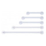 Graham Bar Grab Lumex Versaguard Straight 18" Wall Mount Steel/Enamel White 3/Ca - Field/Everest &Jennings - 40133A