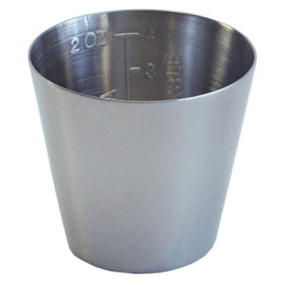 Graham Graduated Cup Medicine Stainless Steel 2 oz Silver Each - Field/Everest &Jennings - 83-3241