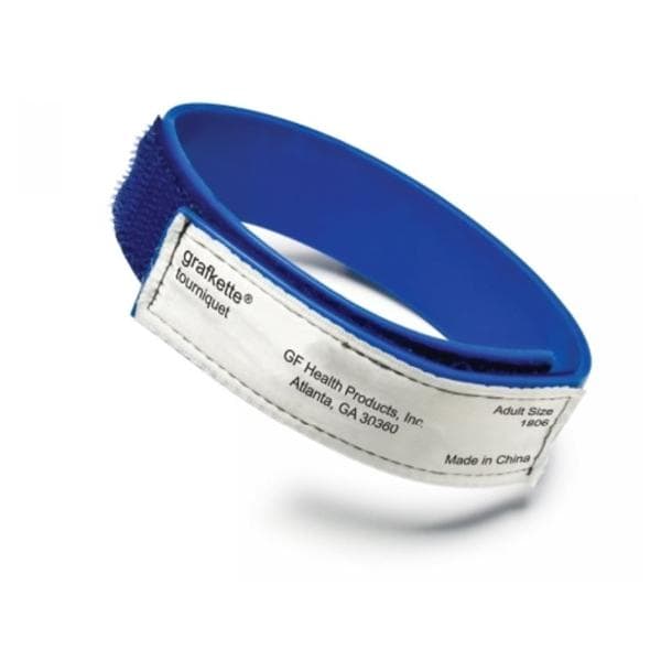 Graham Tourniquet Cmprs Dvc Bnd Grfkt 14.5x1 Thrmplstc Elstmr Flt Blu Adlt 12/Bx - Field/Everest &Jennings - 1806