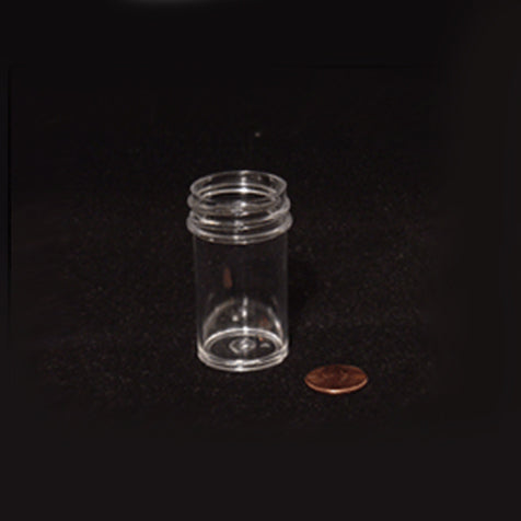 Globe Scientific Jar, Wide Mouth, 26mL (7 of 8oz), PS and PP, 33mm Opening, 1 x 1 7/8" (Screw Cap Packaged Separately) -  GS-6364