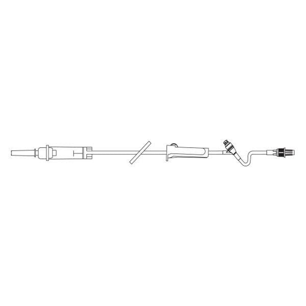 Baxter Healthcare IV Solution Set 10 Drops/mL Male Luer Lock Adapter Primary Infusion 48/Ca - 2H8401