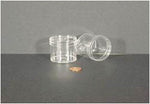 Globe Scientific Jar, Wide Mouth, 60mL (2oz), PS and PP, 53mm Opening, 1 13 of 16 x 1 11 of 16" (Screw Cap Packaged Separately)