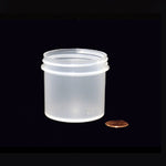 Globe Scientific Jar, Wide Mouth, 90mL (3oz), PS and PP, 58mm Opening, 1 15 of 16 x 2" (Screw Cap Packaged Separately)