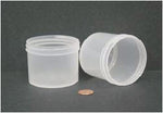 Globe Scientific Jar, Wide Mouth, 120mL (4oz), PS and PP, 70mm Opening, 2 7 of 16 x 2 3 of 16" (Screw Cap Packaged Separately)