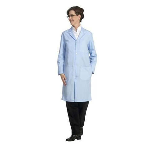 Fashion Seal Lab Coat 65% Polyester / 35% Cotton Unisex Azure Blue 3X Large Each - 430-3XL