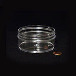 Globe Scientific Jar, Wide Mouth, 120mL (4oz), PS and PP, 89mm Opening, 3 3 of 16 x 1 3 of 8" (Screw Cap Packaged Separately)