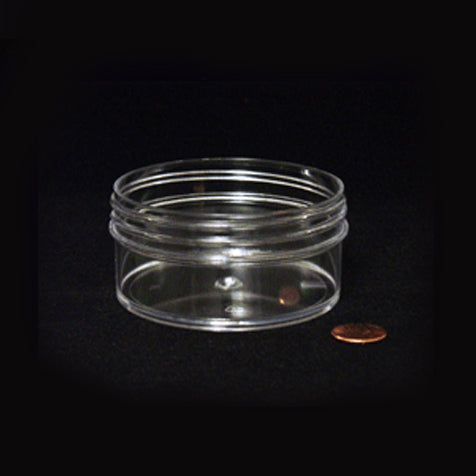 Globe Scientific Jar, Wide Mouth, 120mL (4oz), PS and PP, 89mm Opening, 3 3 of 16 x 1 3 of 8" (Screw Cap Packaged Separately)