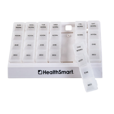 HealthSmart Weekly Pill Organizer Medication Planner - 640-8223-0000