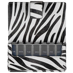 HealthSmart Fashion Travel Pill Case 7 Day Pill Planner Organizer, Zebra - 640-8224-0002