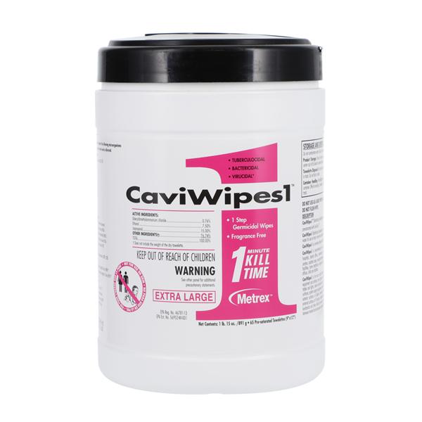 Metrex/TotalCare Towelette Disinfectant CaviWipes1 X-Large 65/Cn, 12 CN/CA - 13-5150