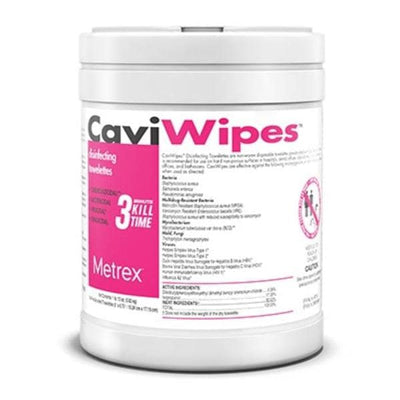 Metrex/TotalCare Disinfectant Wipes CaviWipes 220/Cn, 12 CN/CA - 10-1090