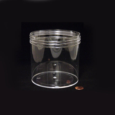 Globe Scientific Jar, Wide Mouth, 960mL (32oz), PS and PP, 120mm Opening, 4 3 of 8 x 3 3 of 4" (Screw Cap Packaged Separately)
