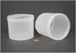 Globe Scientific Jar, Wide Mouth, 960mL (32oz), PS and PP, 120mm Opening, 4 3 of 8 x 3 3 of 4" (Screw Cap Packaged Separately)