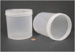Globe Scientific Jar, Wide Mouth, 1200mL (40oz), PS, 120mm Opening, 4 3 of  8 x 5 1 of 16" (Screw Cap Packaged Separately)