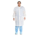 O & M Halyard Lab Coat Basic Disposable 3 Layer SMS X-Large White 25/Ca - 10123