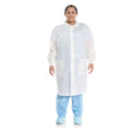 O & M Halyard Lab Coat Basic Disposable 3 Layer SMS 2X Large White 25/Ca - 10124