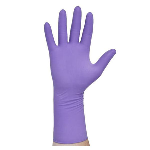 O & M Halyard Gloves Exam Purple Nitrile Xtra PF Nitrile Latex-Free 12 in Lg Purple 50/Bx - 50603