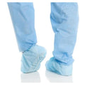 O & M Halyard Cover Shoe X-TRA TRACTION 3 Layer SMS Size X-Large Blue 80/Bx, 3 BX/CA - 69254