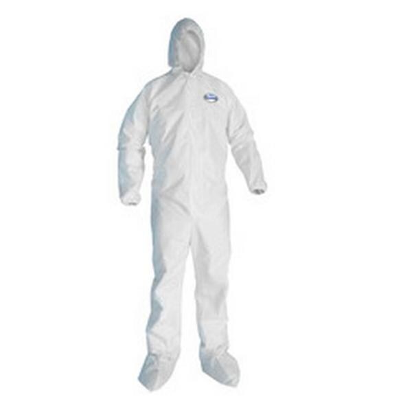 Kimberly Clark Professional Coverall Protective Kleenguard A20 Disposable Large White 24/Ca - 49123