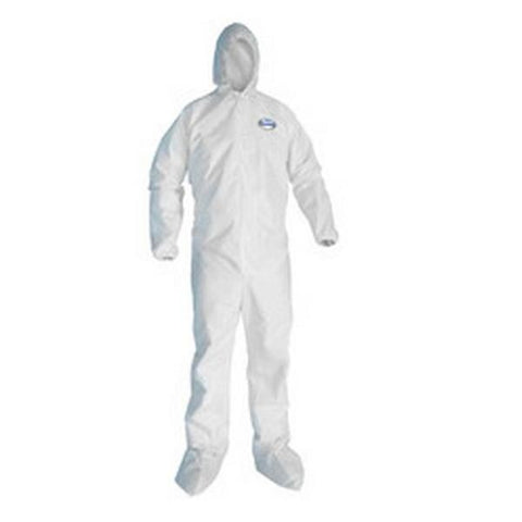Kimberly Clark Professional Coverall Protective Kleenguard A20 Disposable Large White 24/Ca - 49123
