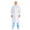 O & M Halyard Lab Coat Basic Disposable 3 Layer SMS X-Large Blue 25/Ca - 10023