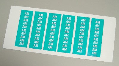capsa Color Coding Label - AM - Blue - 1,500 Labels