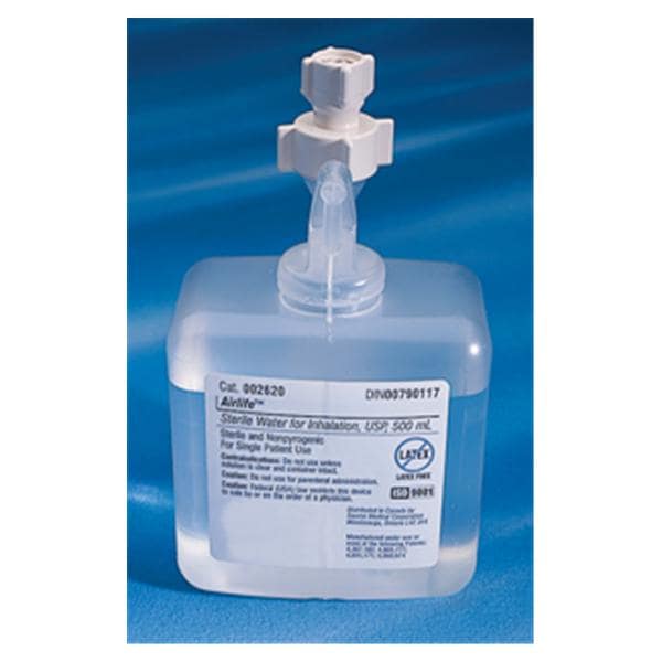 Vyaire Medical Inc Humidifier AirLIfe Prefilled Plastic 500mL Each, 12 Each/CA - 2620