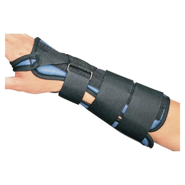 DJO, Inc Splint Adult Wrist Foam Tricot Black/Blue Size 10" Large Left Each - 79-87437