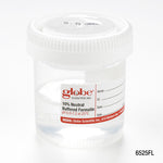 Globe Scientific Pre-Filled Click Close Container: 20mL (0.67oz), PP, Filled with 10mL of 10% Neutral Buffered Formalin, Attached Hazard Label, 24 of CariPak, 4 CariPaks  of Case