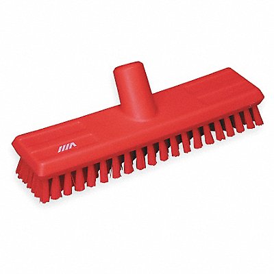 10-3/4 L Polyester Replacement Brush Head Deck Brush Red