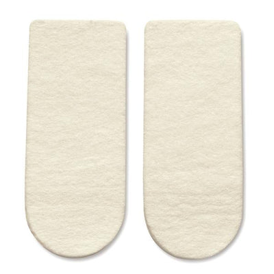 Hapad, Inc Wedge Lift Heel Wool/Felt 3x3/8" 3/4 Length White 1/Pr - HWS
