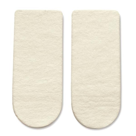 Hapad, Inc Wedge Lift Heel Wool/Felt 3x3/8" 3/4 Length White 1/Pr - HWS