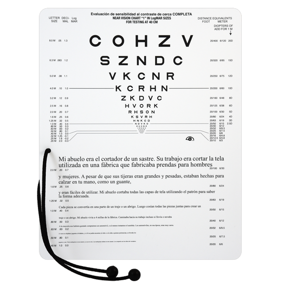 COMBINATION NEAR VISION & READING CARD
