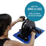 DMI Mini Exercise Bike Fitness Mini Cycle with Mat - 660-2003-0200