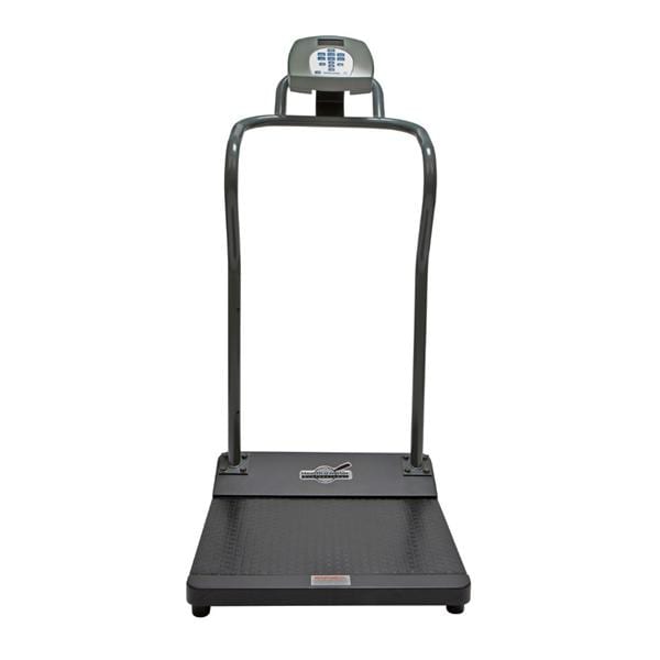 Health Scale Platform 1000Lb 1-1/2" TFT-LCD Screen Digital 22-1/4x33x52" Eachch - O-Meter - 3001KL-AM