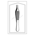 Sklar Instruments Forcep Adson Econo 4-3/4" 1x2 Teeth Stainless Steel Disposable 100/Bx - 96-2656